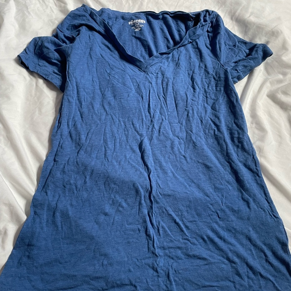 Large blue t shirt